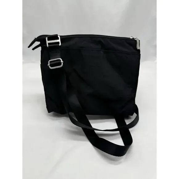 Baggallini Crossbody Bag Adjustable Strap Travel Work Nylon Black Purse - Picture 4 of 13